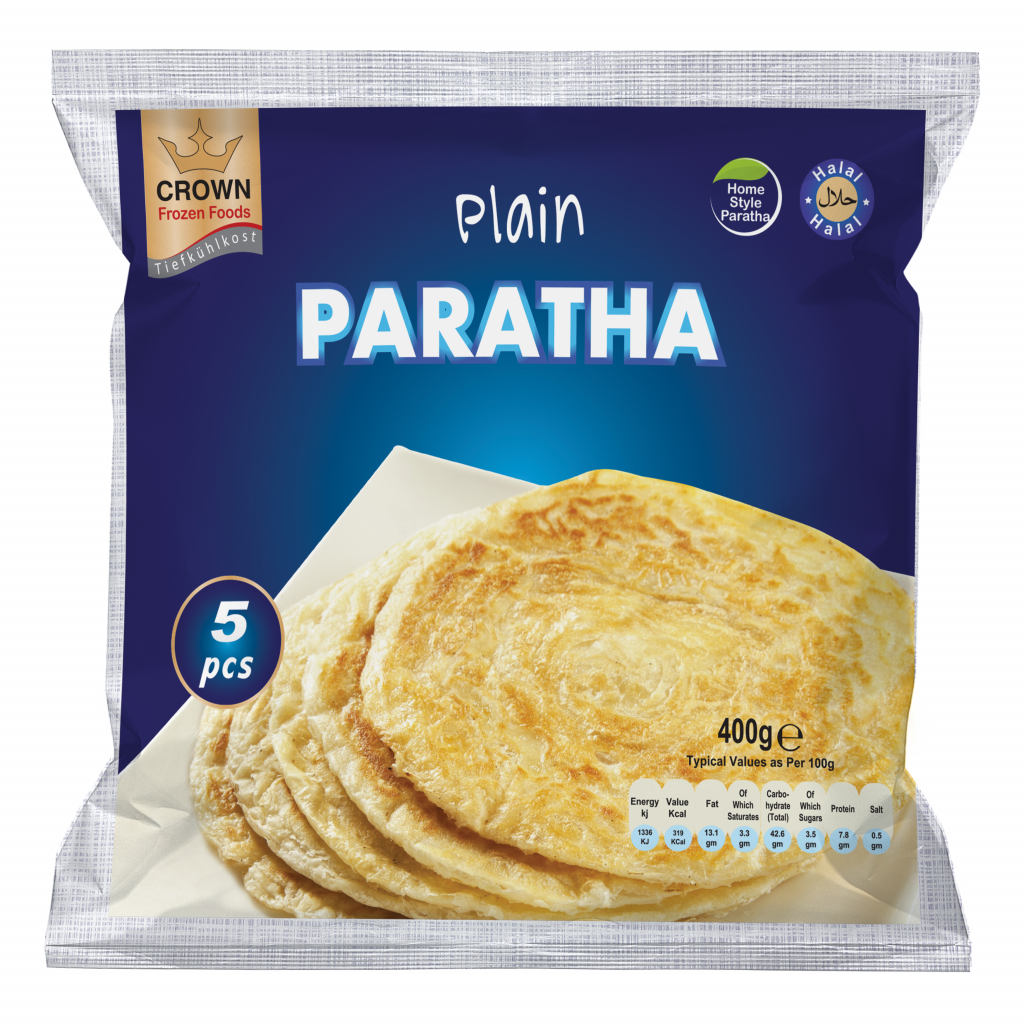Crown Frozen Parathas Without Additives (5 pcs) 400g